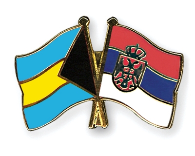 Fahnen Pins Bahamas Serbien