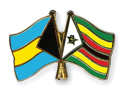 Fahnen Pins Bahamas Simbabwe