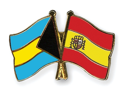 Fahnen Pins Bahamas Spanien