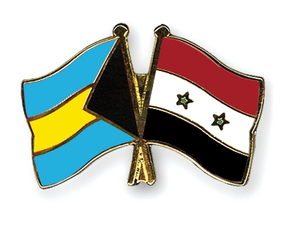 Fahnen Pins Bahamas Syrien