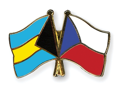 Fahnen Pins Bahamas Tschechische-Republik