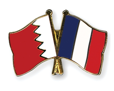 Fahnen Pins Bahrain Frankreich