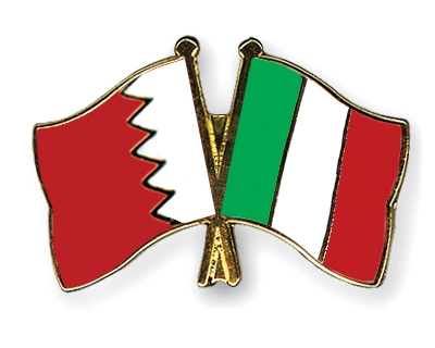 Fahnen Pins Bahrain Italien