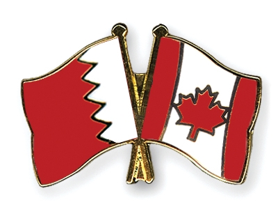 Fahnen Pins Bahrain Kanada