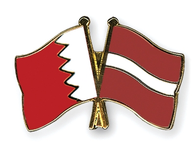 Fahnen Pins Bahrain Lettland