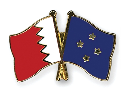 Fahnen Pins Bahrain Mikronesien