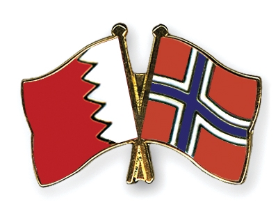 Fahnen Pins Bahrain Norwegen