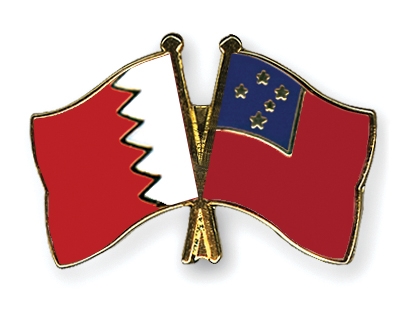 Fahnen Pins Bahrain Samoa