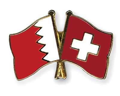 Fahnen Pins Bahrain Schweiz