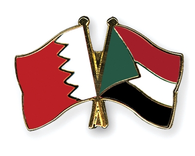 Fahnen Pins Bahrain Sudan