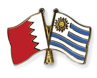 Fahnen Pins Bahrain Uruguay