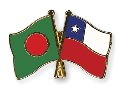 Fahnen Pins Bangladesch Chile