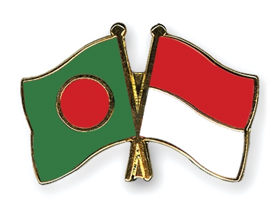 Fahnen Pins Bangladesch Indonesien