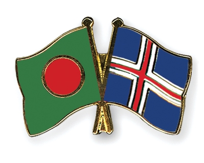 Fahnen Pins Bangladesch Island