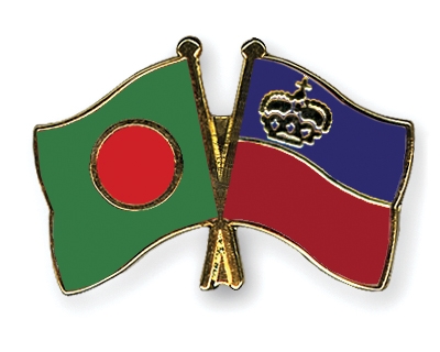 Fahnen Pins Bangladesch Liechtenstein