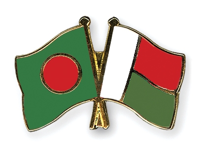 Fahnen Pins Bangladesch Madagaskar