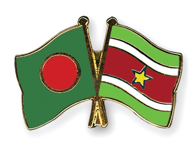 Fahnen Pins Bangladesch Surinam