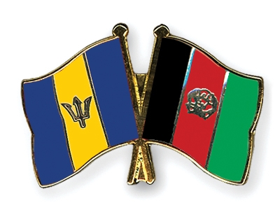 Fahnen Pins Barbados Afghanistan