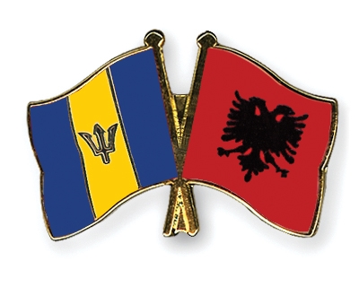 Fahnen Pins Barbados Albanien