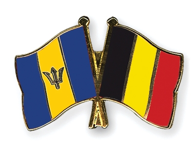 Fahnen Pins Barbados Belgien