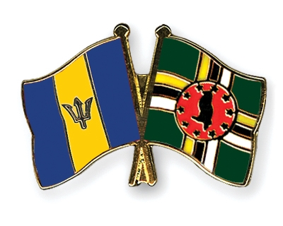 Fahnen Pins Barbados Dominica