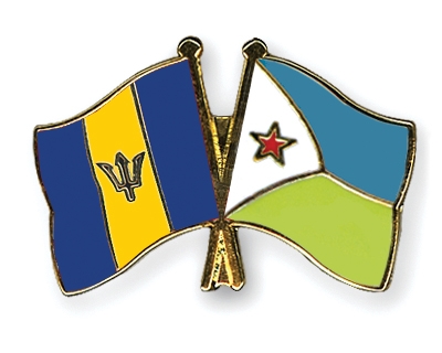 Fahnen Pins Barbados Dschibuti