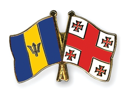 Fahnen Pins Barbados Georgien