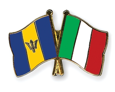 Fahnen Pins Barbados Italien