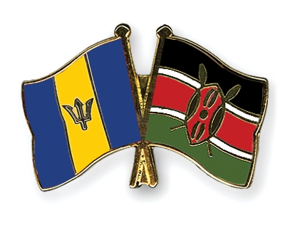 Fahnen Pins Barbados Kenia