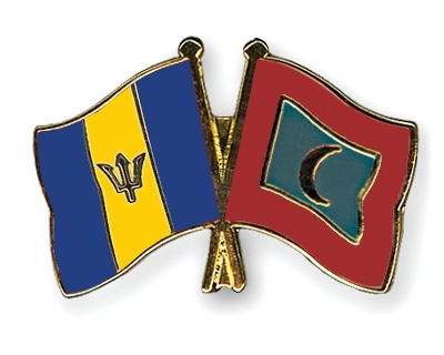 Fahnen Pins Barbados Malediven