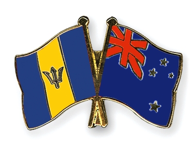 Fahnen Pins Barbados Neuseeland