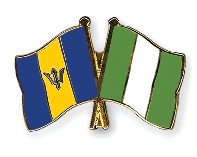 Fahnen Pins Barbados Nigeria