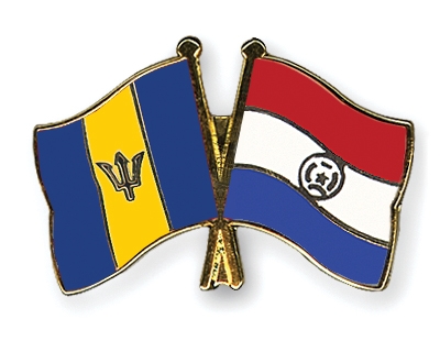 Fahnen Pins Barbados Paraguay