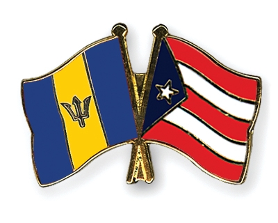 Fahnen Pins Barbados Puerto-Rico