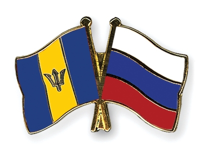 Fahnen Pins Barbados Russland