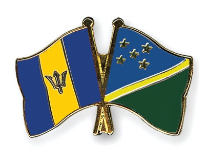 Fahnen Pins Barbados Salomonen