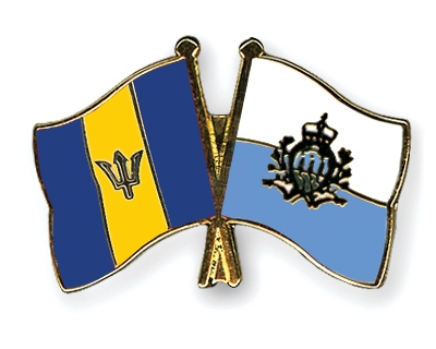 Fahnen Pins Barbados San-Marino