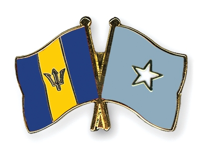 Fahnen Pins Barbados Somalia