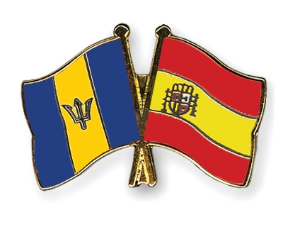 Fahnen Pins Barbados Spanien