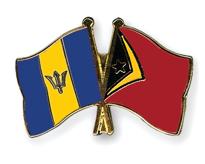 Fahnen Pins Barbados Timor-Leste