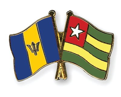 Fahnen Pins Barbados Togo