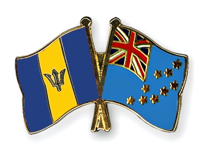 Fahnen Pins Barbados Tuvalu