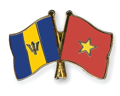 Fahnen Pins Barbados Vietnam