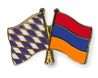 Fahnen Pins Bayern Armenien