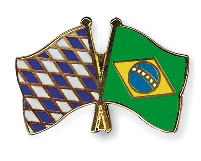 Fahnen Pins Bayern Brasilien