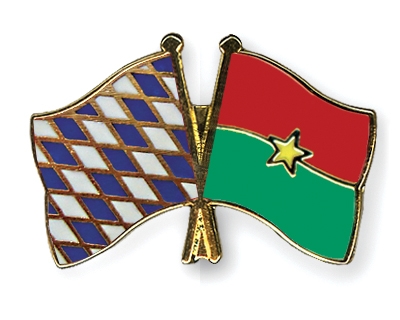 Fahnen Pins Bayern Burkina-Faso