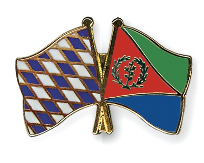 Fahnen Pins Bayern Eritrea