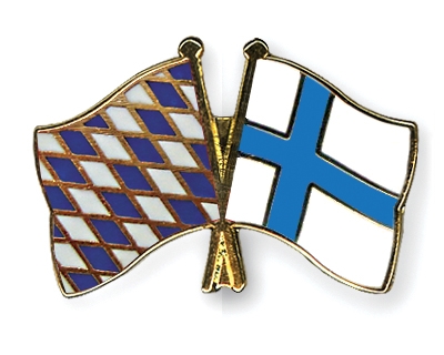 Fahnen Pins Bayern Finnland