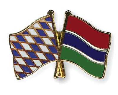 Fahnen Pins Bayern Gambia