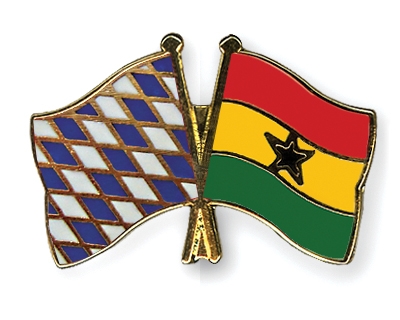 Fahnen Pins Bayern Ghana